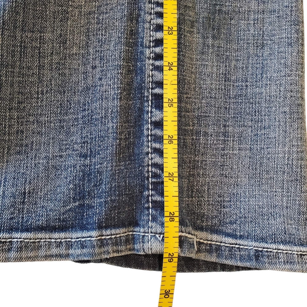 TK Axel Men's Weston Vintage Boot Jeans Flap Pockets Denim Distressed 34x29 - Picture 13 of 15